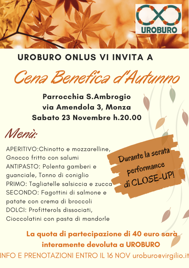 UROBURO ONLUS VI INVITA A